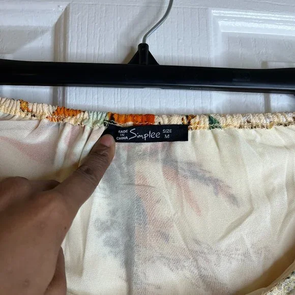 NWOT BerryGo Women's Sexy Deep V Neck Backless Floral Print Split Maxi Dress - Picture 13 of 13